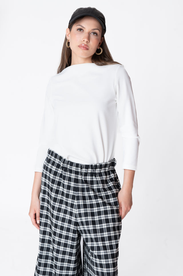 LULU' pantalone in lana scozzese