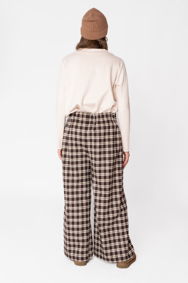 LULU' pantalone in lana scozzese